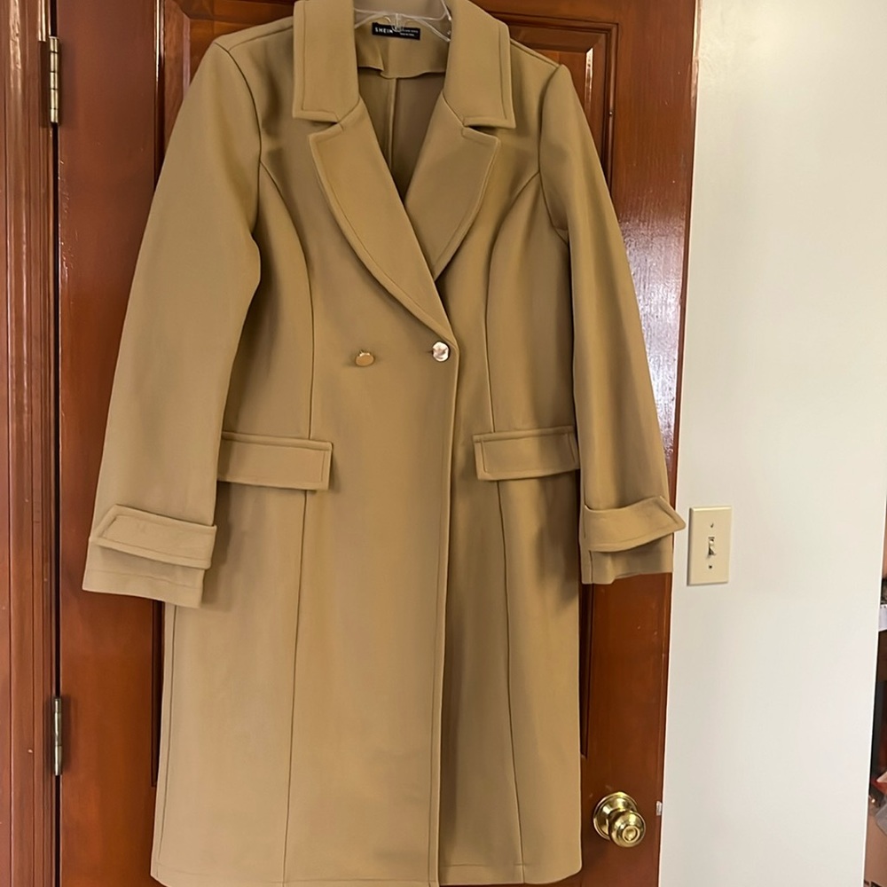 SHEIN Size L Tan Coat